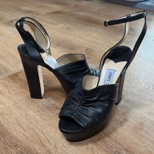 Jimmy Choo Black Platform Heels